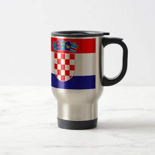 Mug De Voyage Coût bas ! Drapeau croate (Droit)