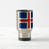 Mug De Voyage Coût bas ! Drapeau de l'Islande (Centre)