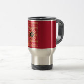 Mug De Voyage Coutume croisée du pompier (Devant droit)