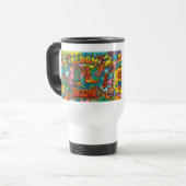 Mug De Voyage Cow-boy rétro, Pop art (Devant gauche)