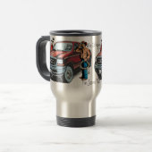 Mug de voyage Cowboy de Rodéo (Devant gauche)