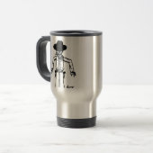 Mug de voyage Cowboy Sketch (Devant gauche)