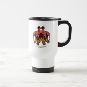 Mug De Voyage Crabe en pot, MeWarriorWoman sur Twitch