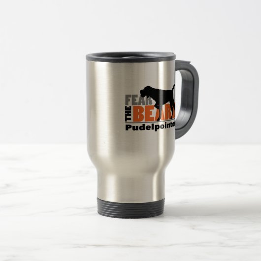 Mug De Voyage Craignez la barbe - Pudelpointer (Devant droit)