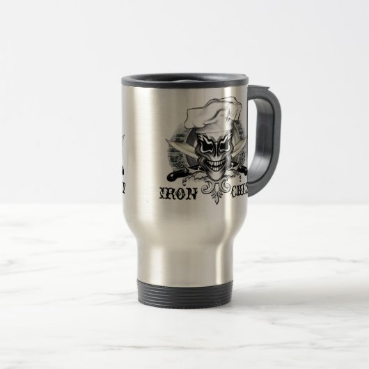 Mug De Voyage Crâne 1 de chef (Devant droit)