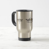 Mug De Voyage Crâne ailé de combat avec Dagger (Devant gauche)