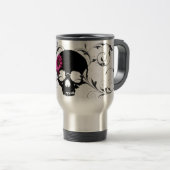 Mug De Voyage crâne de fleur (Devant droit)