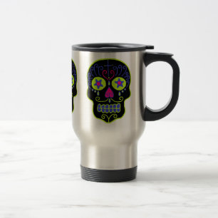 Mug De Voyage Crâne de sucre noir