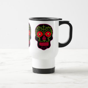 Mug De Voyage Crâne de sucre noir