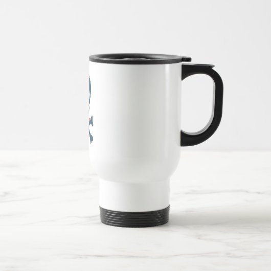 Mug De Voyage crâne denim (Droite)