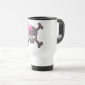 Mug De Voyage Crâne fleuri (Devant droit)