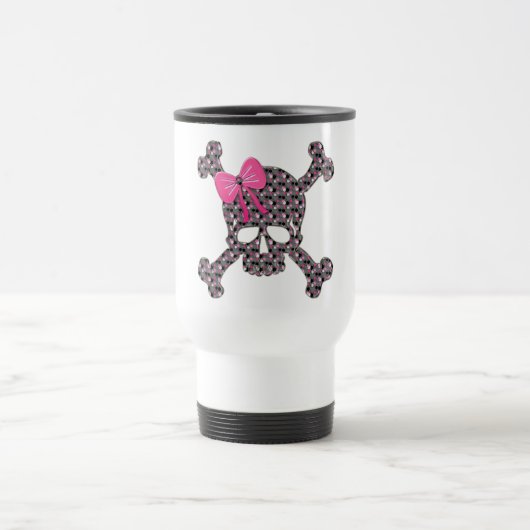 Mug De Voyage Crâne fleuri (Centre)