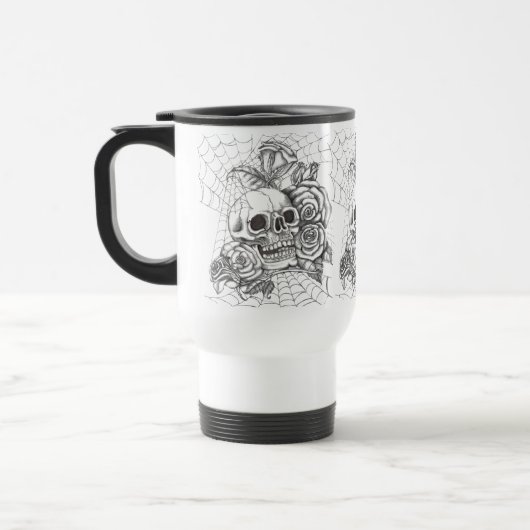Mug De Voyage Crâne N Rose Voyage Musique (Gauche)