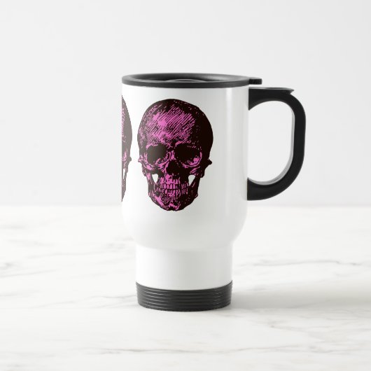 Mug De Voyage Crâne rose (Droite)