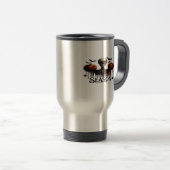 Mug De Voyage Crâne squelette d'Halloween (Devant droit)
