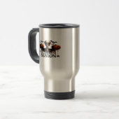 Mug De Voyage Crâne squelette d'Halloween (Devant gauche)