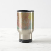 Mug De Voyage Cravate-Dye Retro Pastel Peinture d'Aquarelle dans (Centre)