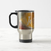 Mug De Voyage Cravate-teinture orange vert peint Aquarelle dans (Gauche)