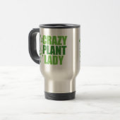 Mug De Voyage Crazy Plante Lady Cute Green Botaniste (Devant gauche)