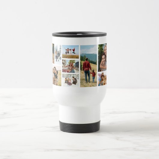 Mug De Voyage Create Your Own Custom 12 Photo Collage (Centre)
