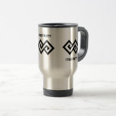 Mug De Voyage Créativité Double Diamant Élégante (Devant droit)