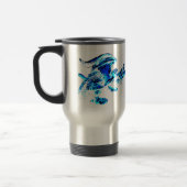 Mug De Voyage Créature de Fantaisie Glace Dragon Blue Frost Isol (Gauche)