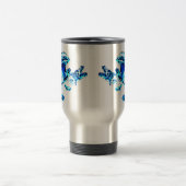 Mug De Voyage Créature de Fantaisie Glace Dragon Blue Frost Isol (Centre)