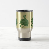Mug De Voyage créature imaginaire mythique dragon vert mignon (Centre)