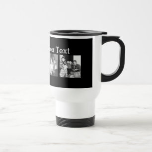 Mug De Voyage Créer un collage Instagram avec 4 photos en noir