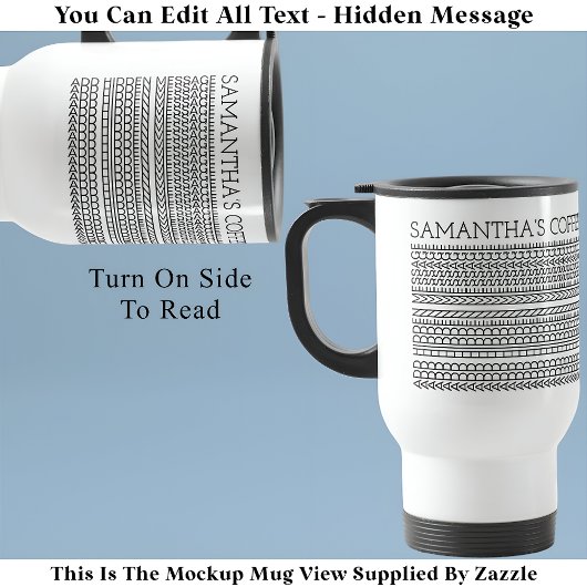 Mug De Voyage Créez Votre Propre Long Message Caché 148BW Nouvea
