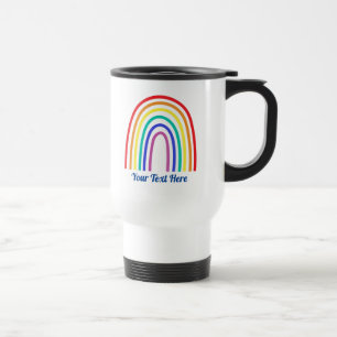 Mug De Voyage Créez votre propre professeur d'arc-en-ciel modern