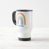 Mug De Voyage Créez votre propre professeur moderne Rainbow (Devant gauche)