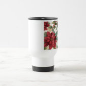Mug De Voyage Crème verte rouge Retro les années 50 Poinsettia (Centre)