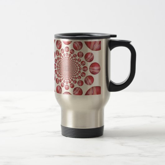 Mug De Voyage Crimson Vortex : Belle Balle de Cricket Rouge (Droit)