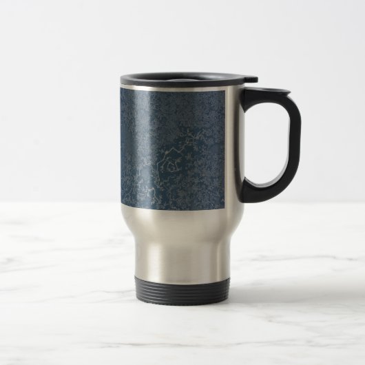 Mug De Voyage Cristal bleu acier foncé (Droit)
