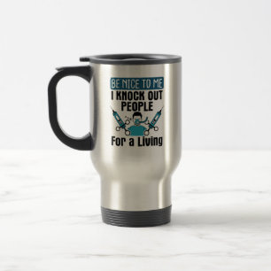 Mug De Voyage CRNA Frapper Les Gens Infirmer Anesthésiste