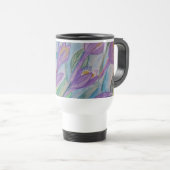 Mug De Voyage Crocus de printemps Abstrait (Devant droit)