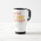 Mug De Voyage Croire à la magie de Noël - Style rétro (Devant droit)