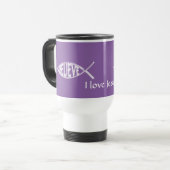 Mug De Voyage Croire Poisson Lavande (Devant gauche)