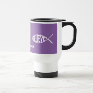 Mug De Voyage Croire Poisson Lavande