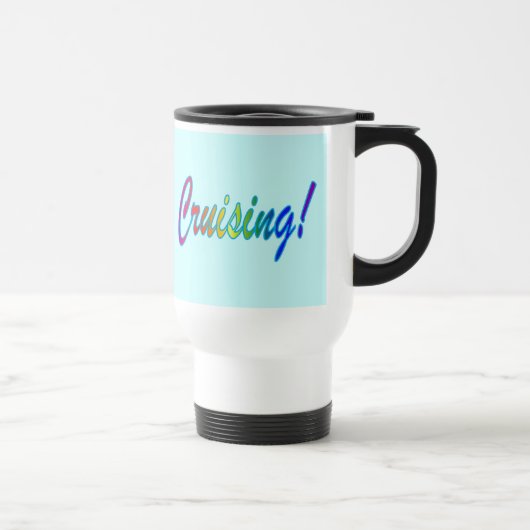 Mug De Voyage Croisière multicolore d'Aqua (Droite)
