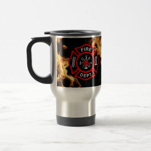 Mug De Voyage Croix maltaise de département du feu de (Gauche)