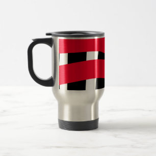 Mug De Voyage Croix noire rouge damier simple homme garçon cadea
