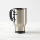 Mug De Voyage Croix orthodoxe à huit pointes, art dévotionnel sa (Devant gauche)
