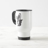 Mug De Voyage Croquis américain de crécerelle (Devant gauche)