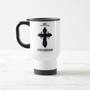 Mug De Voyage Cross/Awareness...Arthrite rhumatoïde Voyage Mug