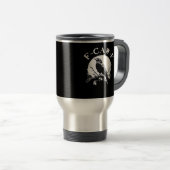 Mug De Voyage Crow F-Caw-F Funny Bird Aesthetic Casual (Devant droit)