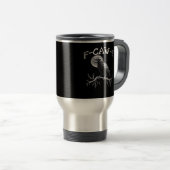Mug De Voyage Crow F-Caw-F Funny Bird Cool Unique (Devant droit)