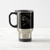 Mug De Voyage Crow F-Caw-F Funny Bird Moon Retro Classic (Gauche)