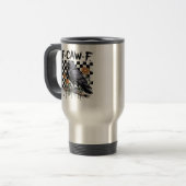 Mug De Voyage Crow Flowral, F-Caw-F Funny Bird FCAWF Moon Gothiq (Devant gauche)
